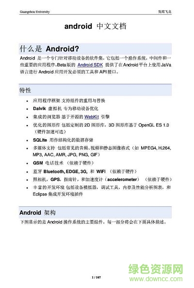 android开发中文官方文档pdf 0