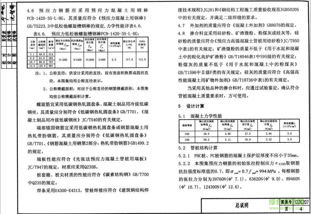 12zg207预制管桩图集