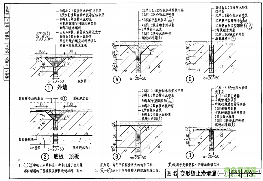 08bj6-1地下工程防水  4