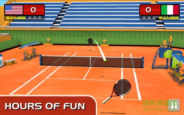 3D网球大赛中文修改版(Play Tennis) v2.1 安卓版1