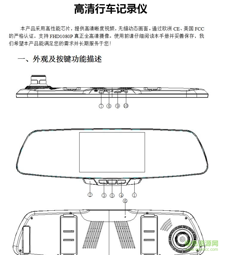 聚影f3c行車記錄儀使用說(shuō)明 word電子版 0