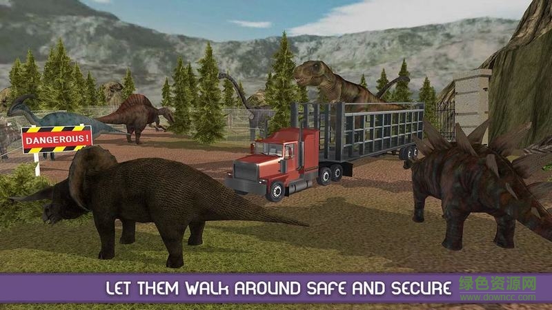 愤怒的恐龙动物园运输汉化版(Angry Dinosaur Zoo Transport) v1.1 安卓无限金钱版1