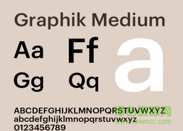 graphik medium字体