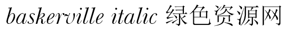 baskerville italic bt