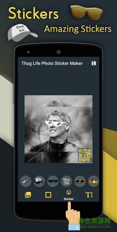 戴墨镜叼烟特效app(Thug life photo sticker maker) v4.0.5 安卓版0