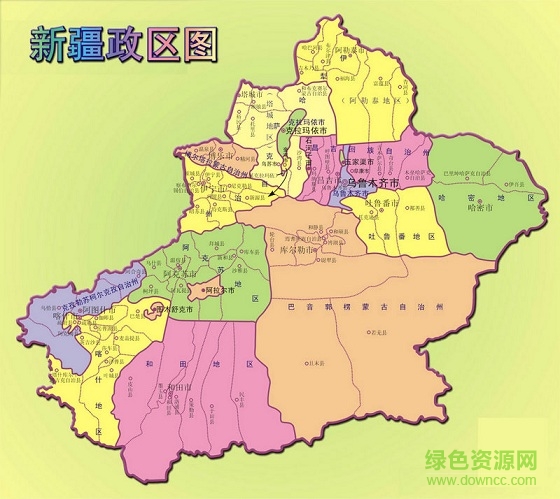 新疆地图高清版2017 可缩放版0