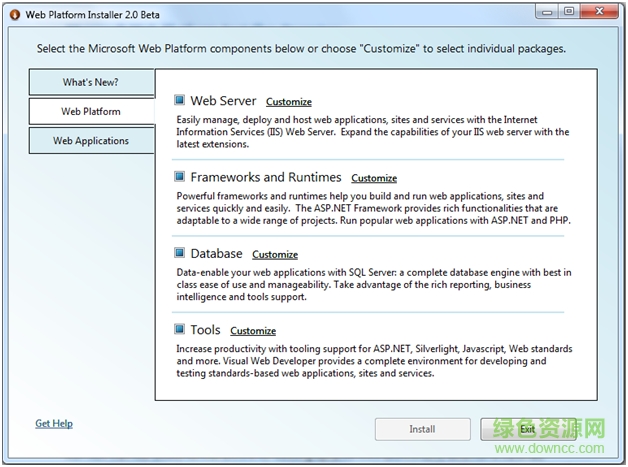 web平臺安裝程序Web Platform Installer0