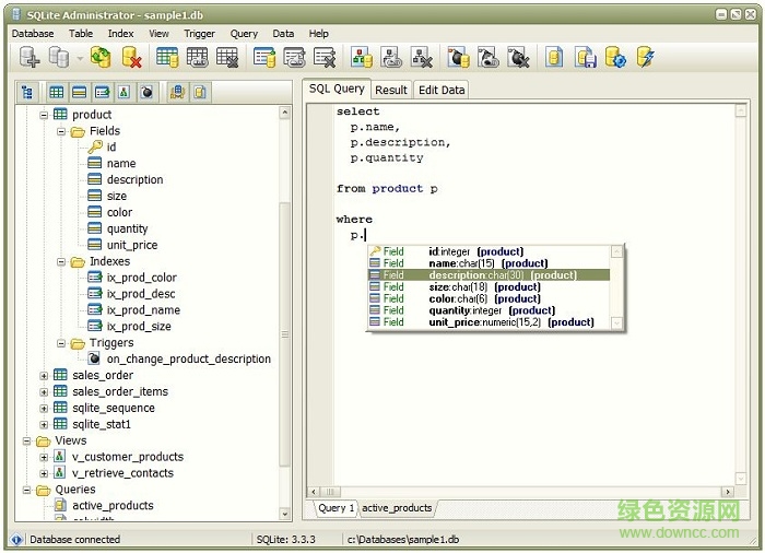 sqlite编辑器汉化版(SQLite Administrator ) v0.8.3.3 中文绿色版1