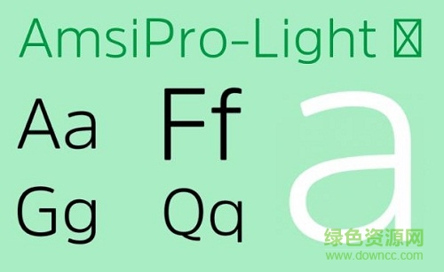 amsipro light字体 0
