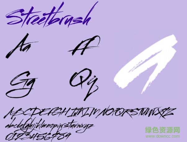 streetbrush字體  0