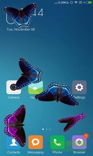 手机上的蝴蝶玩笑软件