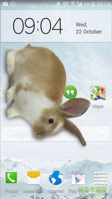 白色兔子屏幕恶作剧 v1.0 安卓版0