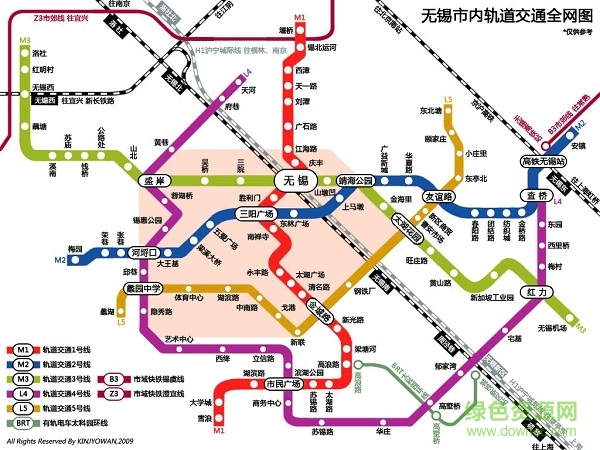 2017最新高清無錫地鐵線路圖 2017 最新jpg格式線路圖 0