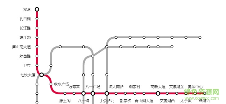 2017最新高清南昌地铁线路图 2017 最新jpg格式线路图0