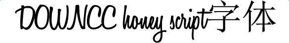 honeyscript字体