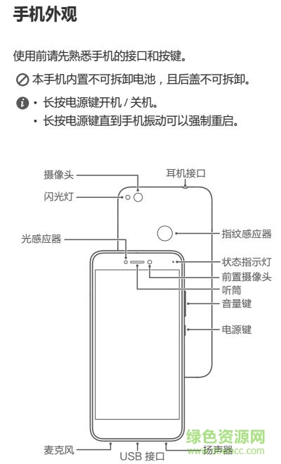 荣耀8青春版使用说明书