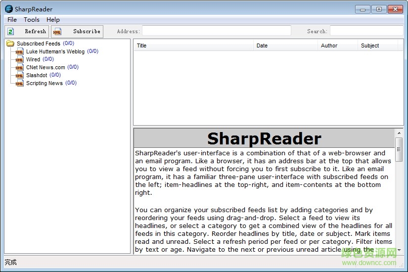 sharpreader(RSS阅读器) v2017 免费版0