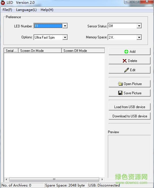led闪字小风扇改字软件 v2.0 绿色免费版0