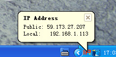 本機(jī)ip托盤顯示