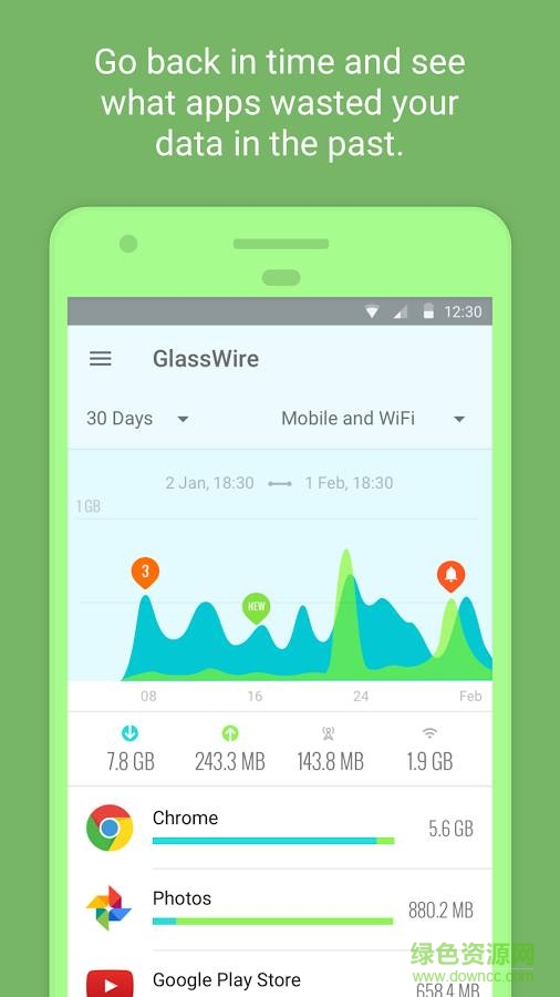 GlassWire手机版 v1.0.55 安卓版1