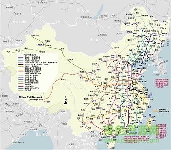 2017中国铁路地图高清版