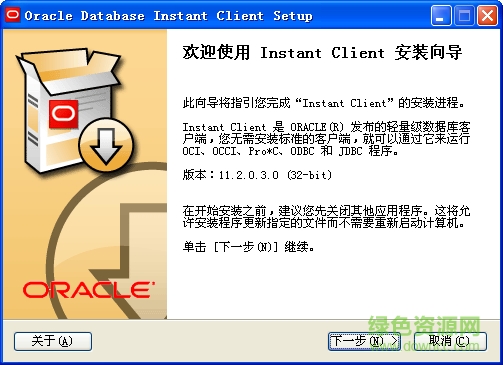 轻量级数据库客户端(Oracle Database Instant Client 11g 11gR2) 汉化精简x86修正版1