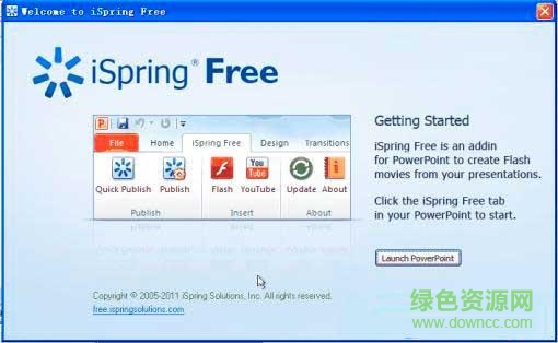ispring free(PPT转换Flash转换器) v7.0 官方免费版0