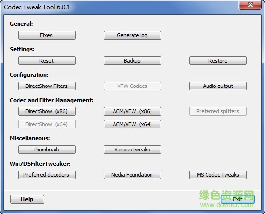 K-Lite Codec Tweak Tool(解碼器掃描修復(fù)工具)0