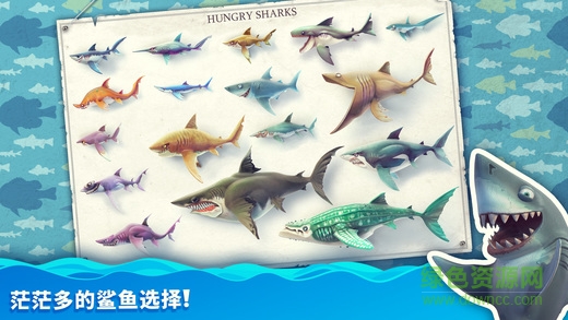 饥饿的鲨鱼世界僵尸版 v4.5.9 安卓无限金币版1