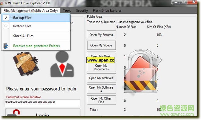 u盘文件备份恢复软件(R.W. Flash Drive Explorer) v1.0 绿色免费版0