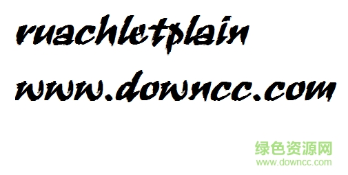 ruachletplain字体