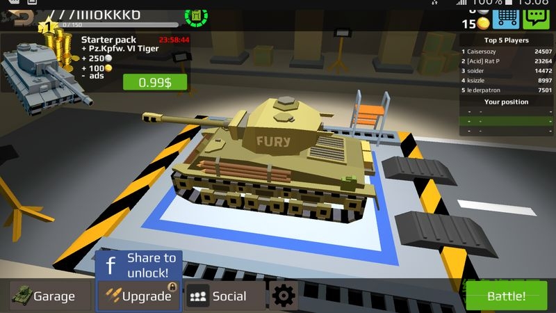 World Of Cartoon Tanks卡通坦克世界内购 v1.5.0 安卓无限金币版0