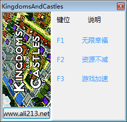 王國(guó)與城堡三項(xiàng)修改器 v1.031 免費(fèi)版 0