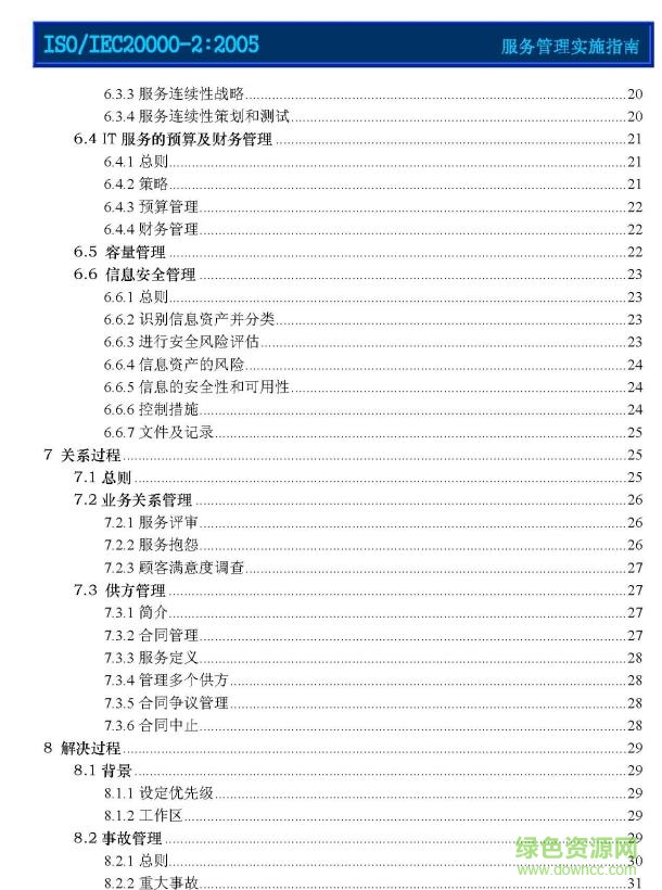iso20000标准中文版 正式版pdf0