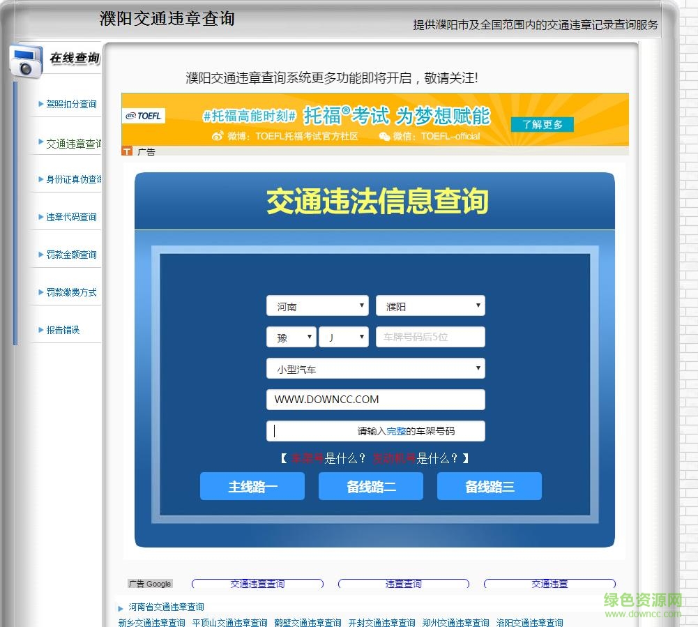 河南濮阳车辆违章查询系统 v1.0.2 官方版0