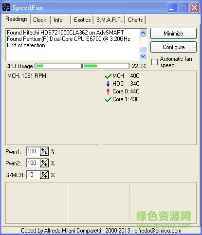 speedfan4.37中文版(cpu风扇调速软件) 绿色免费版0