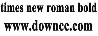 times new roman bold