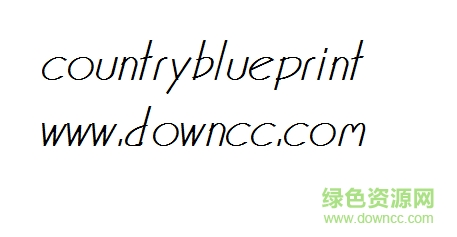 countryblueprint字體