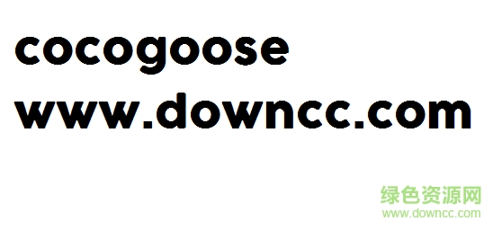 cocogoose字体