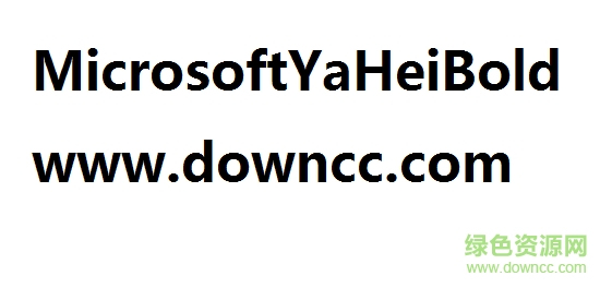 MicrosoftYaHeiBold字体
