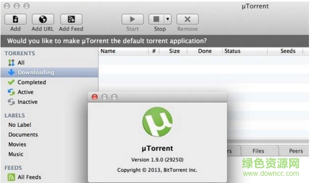 utorrent mac v1.9.1 苹果电脑版0