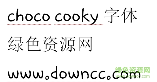 choco cooky字体 1