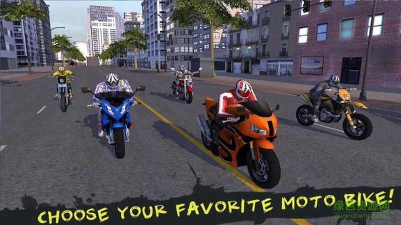 城镇飙车(Furious City Motorcycle Racing) v1.1 安卓版1