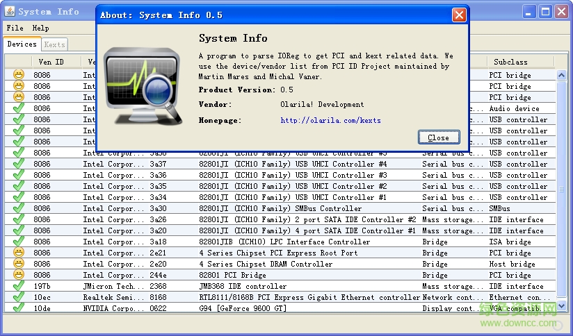 system info(mac系统检测工具) v1.2 绿色免费版0