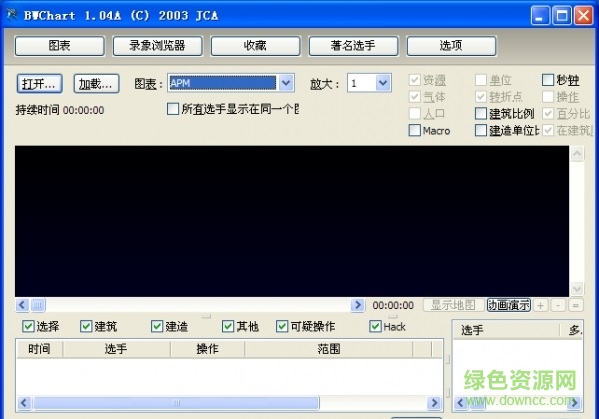 星际争霸apm测试器(bwchart) 1.04b中文版0