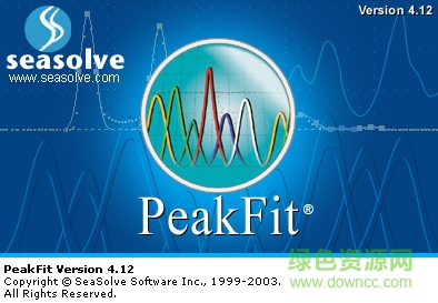 peakfit v4.12(谱峰拟合软件) 1