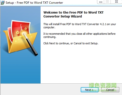 Free PDF to Word TXT Converter(PDF一键转TXT和word) v4.2.1 官方免费版0