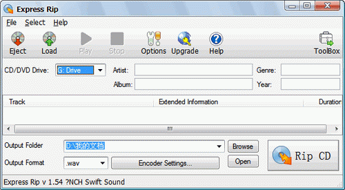 Express Rip Plus(音频CD的数字音轨转换为Wave) v1.81 英文绿色特别版0