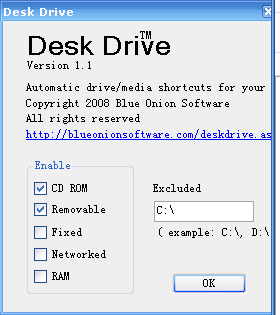 Desk Drive(U盘自动创建桌面快捷方式) v2.1.2 多国语言绿色免费版0
