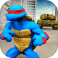 乌龟战士黑暗忍者坦克攻击中文版(Turtle Warrior Dark Ninja Tank Attack)